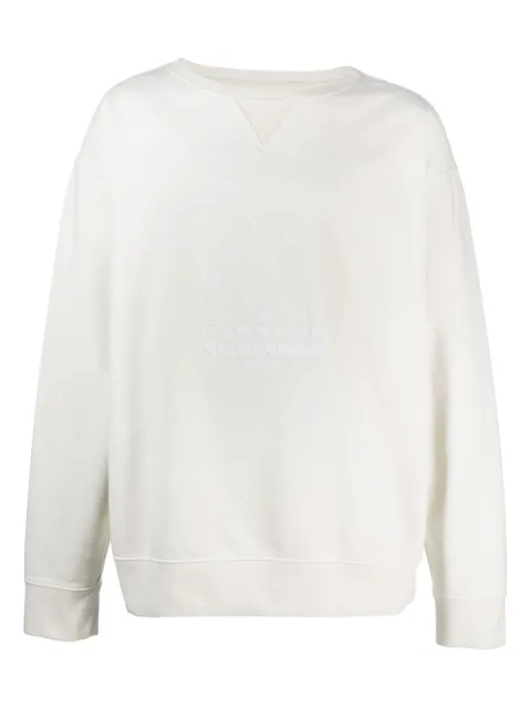 Maison Margiela Numeric logo-embroidered sweatshirt White S50GU0208S25520