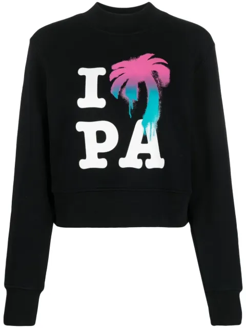 Palm Angels Palm Angels sweatshirt Black PWBA016S23FLE0011084