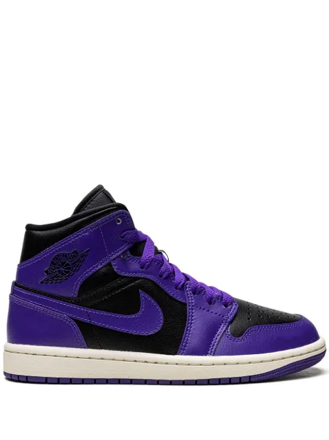 Jordan Jordan 1 Mid "Black/Purple" sneakers Black BQ6472