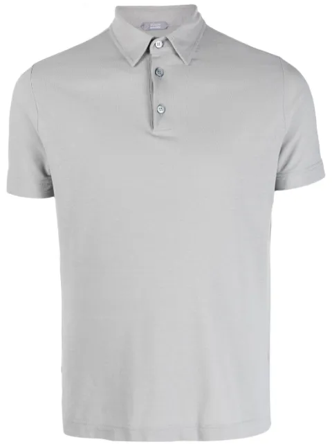 Zanone Ice cotton polo shirt Grey 811818ZG380