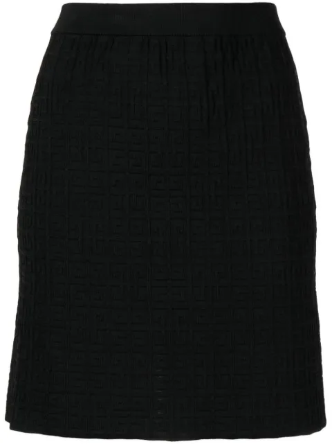 Givenchy 4G monogram-jacquard mini skirt Black BW40LL4ZA4