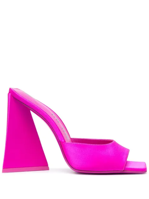 The Attico Devon 115mm satin finish sandals Pink 232WS000V007
