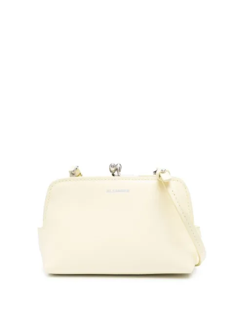 Jil Sander kisslock leather mini bag Yellow J55WG0001P5355