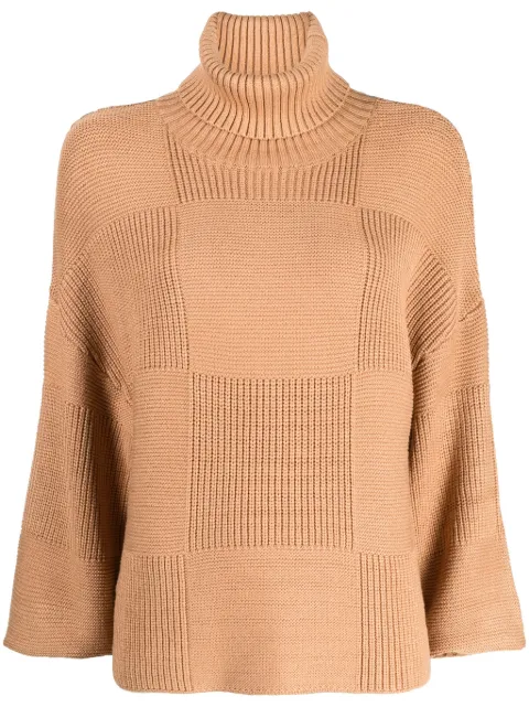 STAUD Benny roll-neck jumper Brown 12182