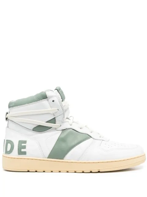 RHUDE Rhecess-Hi leather sneakers White RHSS23FO22489443
