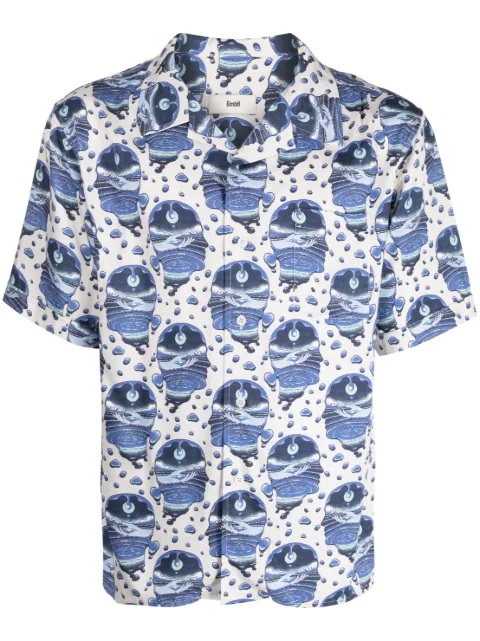 GmbH graphic-print short-sleeve shirt Blue LUKA