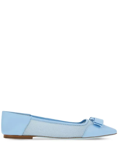 Ferragamo Vara bow ballerina shoes Blue 761438
