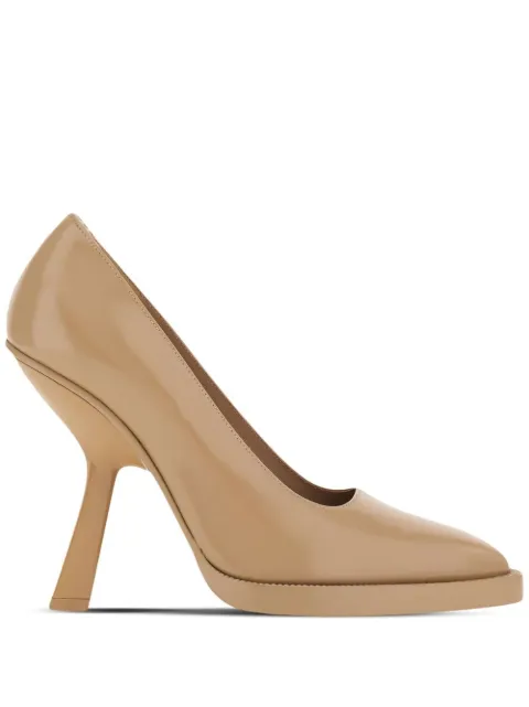 Ferragamo shaped-high-heel pumps Neutrals 760700