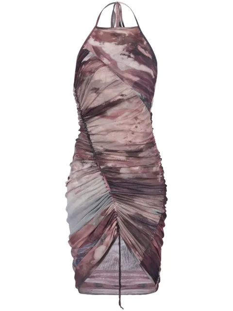 Balmain tulle short dress Grey AF0R3175JG02