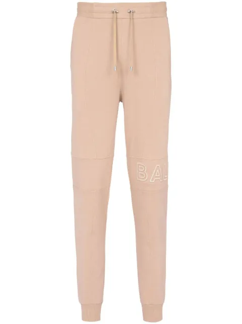 Balmain embossed logo track pants Neutrals AH0OB235BC22