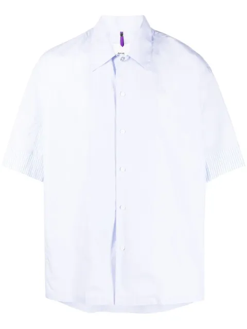 OAMC short-sleeved plain shirt Blue 23E28OAU40COT00811
