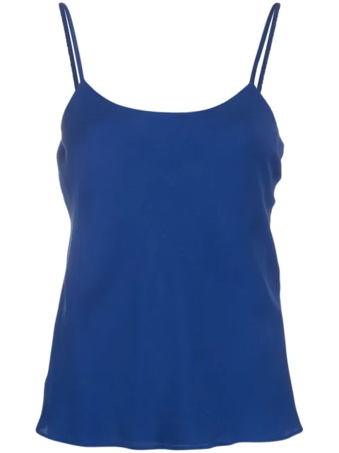 Max Mara sleeveless silk top Blue 2311610137600