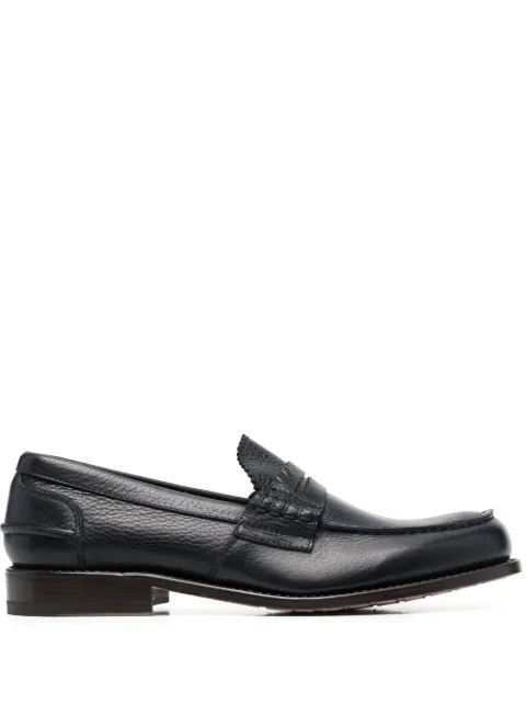 Premiata slip-on pebbled-texture loafers Blue 31812V
