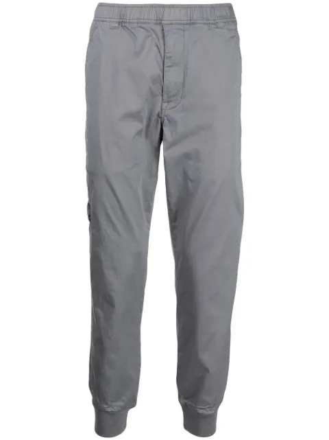 AAPE BY *A BATHING APE® logo-print tapered trousers Grey APT6945XXK