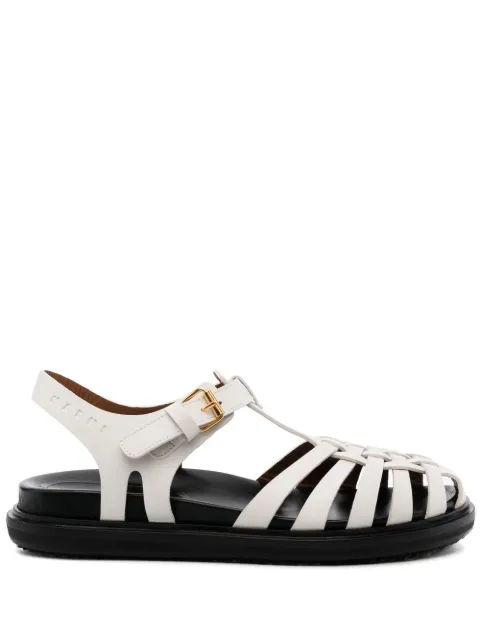 Marni strappy flat sandals White SAMS016901P5088