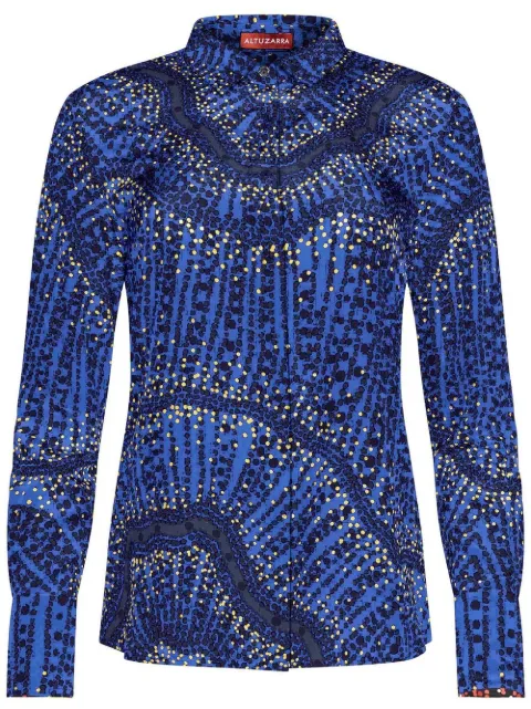 Altuzarra Chika printed silk shirt Blue S1234015BSP008254406BERRYBLUE
