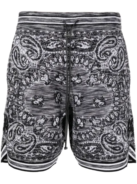 AMIRI bandana-print track shorts Blue PS23MKB004