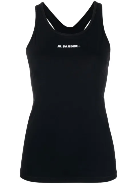 Jil Sander logo-print tank top Black J40NC0001J20031