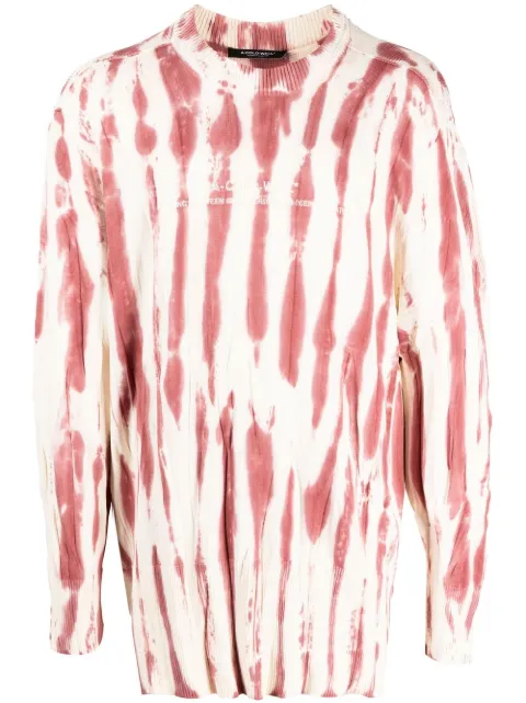 A-COLD-WALL* tie-dye logo-print jumper Pink ACWMK095