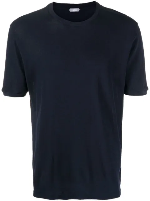 Zanone crew neck short-sleeved T-shirt Blue 812976ZM370