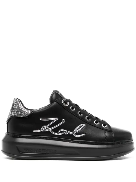 Karl Lagerfeld Logo-lettering sneakers Black KL62510A