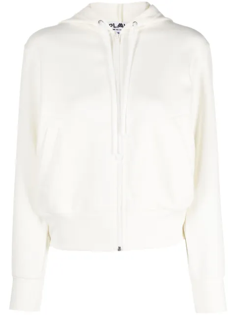 Comme Des Garçons Play x the Artist Invader pixelated-appliqué hoodie White P1T333