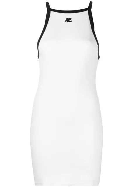 Courrèges sleeveless mini-dress White 123JRO160JS0070