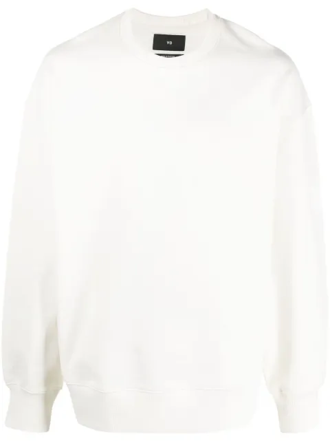 Y-3 long-sleeved organic cotton sweatshirt Neutrals IB4800