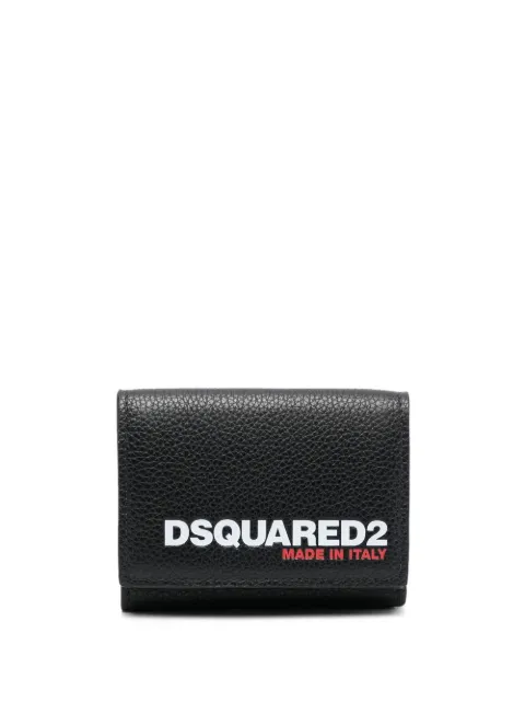 DSQUARED2 logo-print wallet Black WAM004325103888