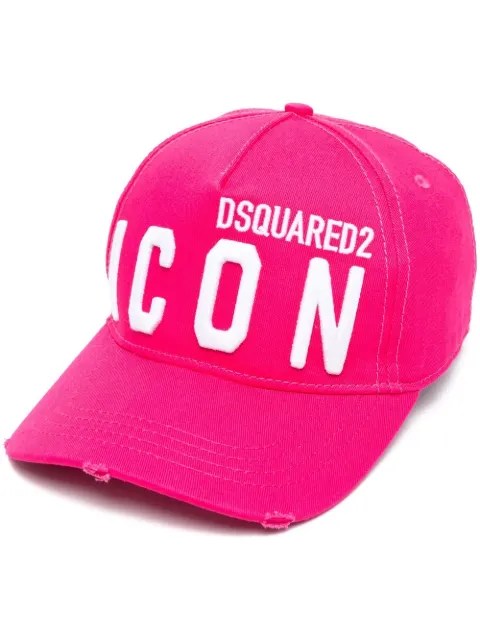 DSQUARED2 Icon embroidered-logo baseball cap Pink BCM041205C00001