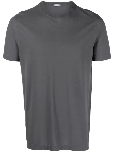 Zanone round-neck short-sleeve T-shirt Grey 812597ZG380