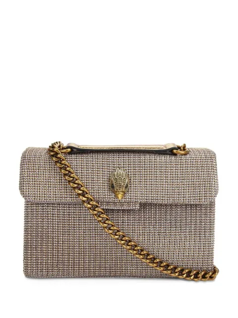 Kurt Geiger London Mini Kensington houndstooth tote bag Neutrals 2690540609
