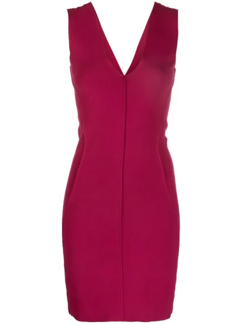 Rick Owens V-neck mini dress Pink RP01C5670KST