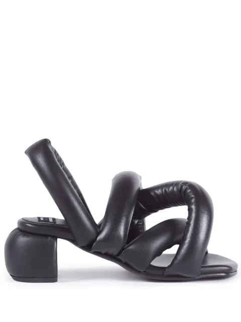 Henrik Vibskov Sausage crossover-strap sandals Black SS23KEYA902