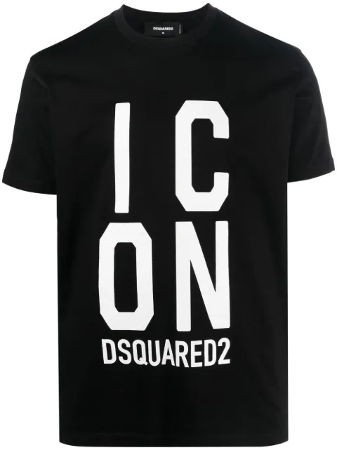 DSQUARED2 Icon logo-print T-shirt Black S79GC0077S23009