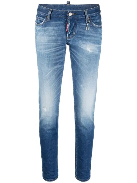 DSQUARED2 faded slim-cut jeans Blue S75LB0790S30663