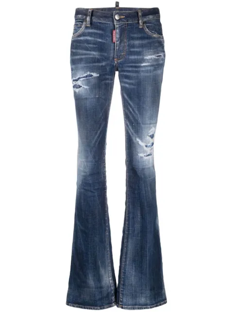 DSQUARED2 distressed flared jeans Blue S75LB0784S30342