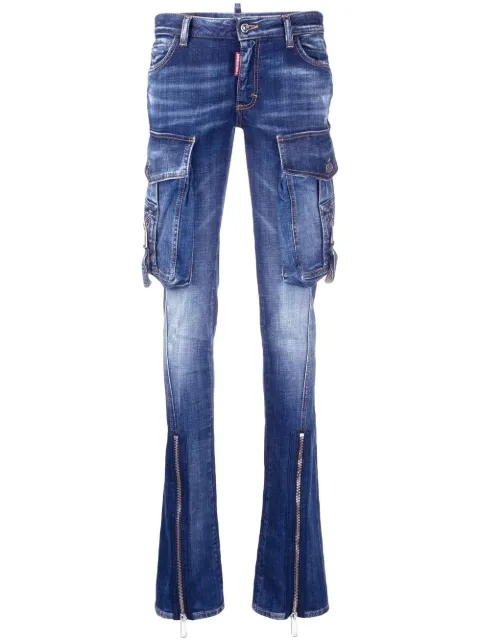 DSQUARED2 cargo flared jeans Blue S75LB0779S30342