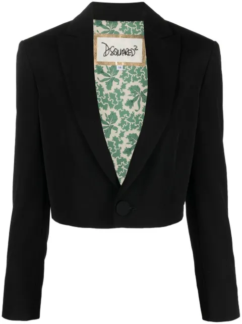 DSQUARED2 single-breasted cropped blazer Black S75BN0852S78136