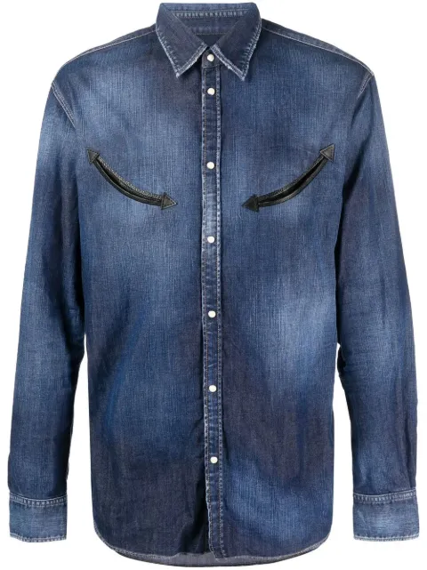 DSQUARED2 long-sleeved denim shirt Blue S74DM0743S30341