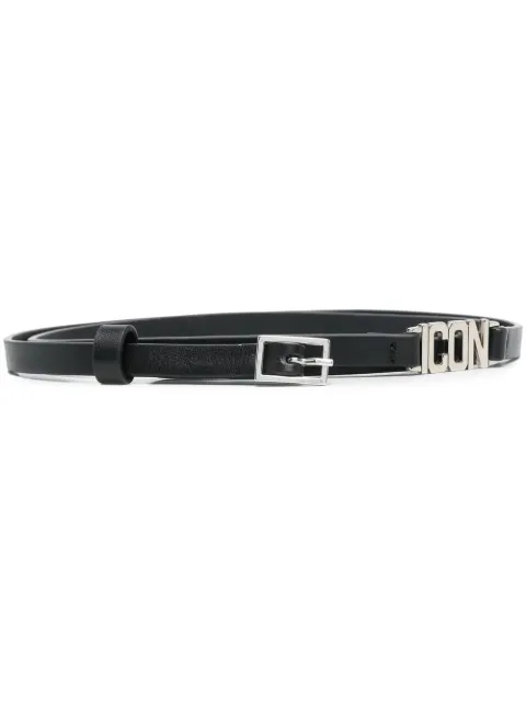 DSQUARED2 Be Icon leather belt Black BEW039712900001