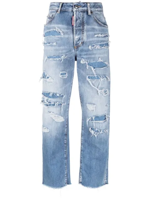 DSQUARED2 distressed cropped jeans Blue S75LB0808S30309