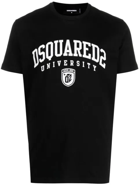 DSQUARED2 University print short-sleeve T-shirt Black S74GD1166S23009