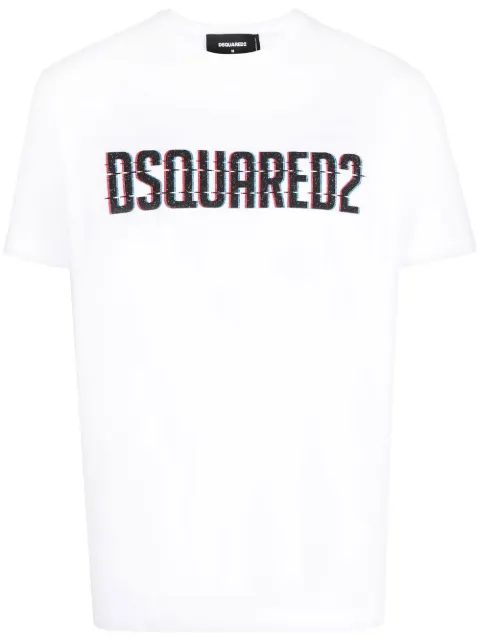 DSQUARED2 logo-print short-sleeve T-shirt White S74GD1158S23009