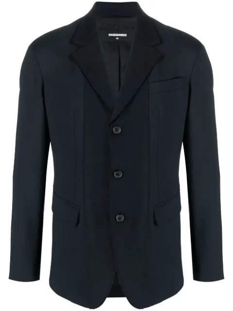 DSQUARED2 tailored single-breasted blazer Blue S74BN1216S40320