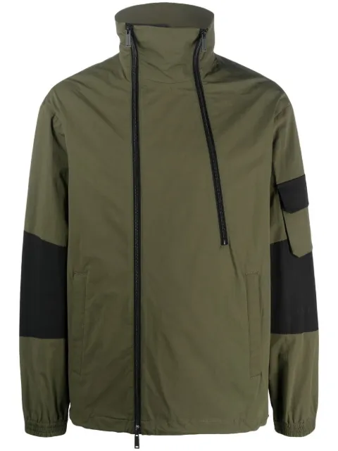 DSQUARED2 logo-print sports jacket Green S74AM1412S53578