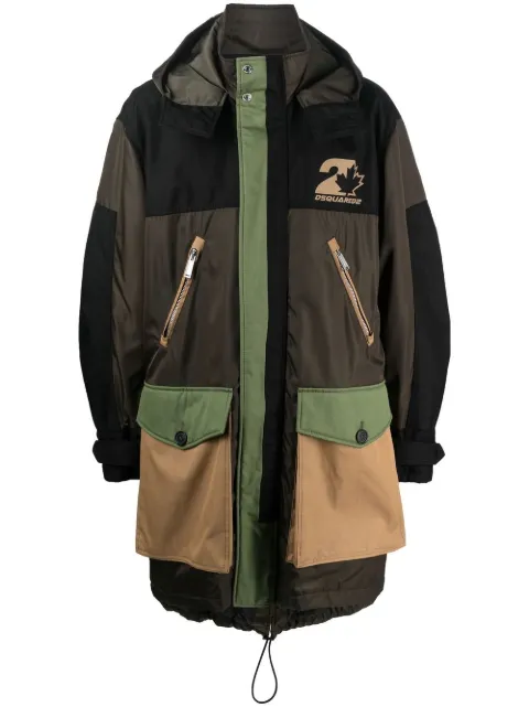 DSQUARED2 flap-pocket hooded parka Black S74AA0282S60305