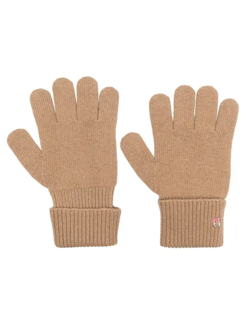 DSQUARED2 monogram-detail gloves Neutrals KNW007305M06792