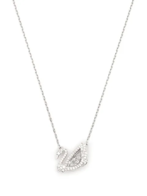Swarovski crystal-embellished logo pendant chain Silver 5514421