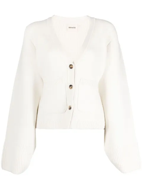 KHAITE The Scarlet cashmere cardigan White 8267600183